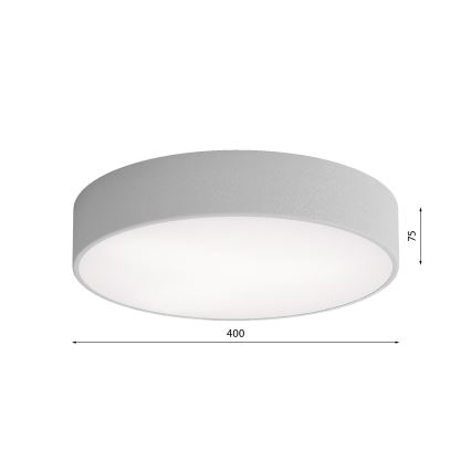 Loftlampe CLEO 3xE27/24W/230V diam. 40 cm grå