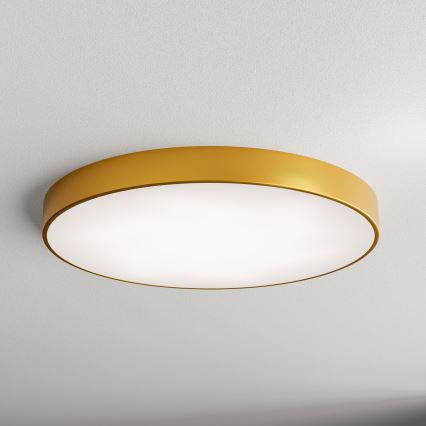 Loftlampe CLEO 6xE27/24W/230V diam. 78 cm guldfarvet