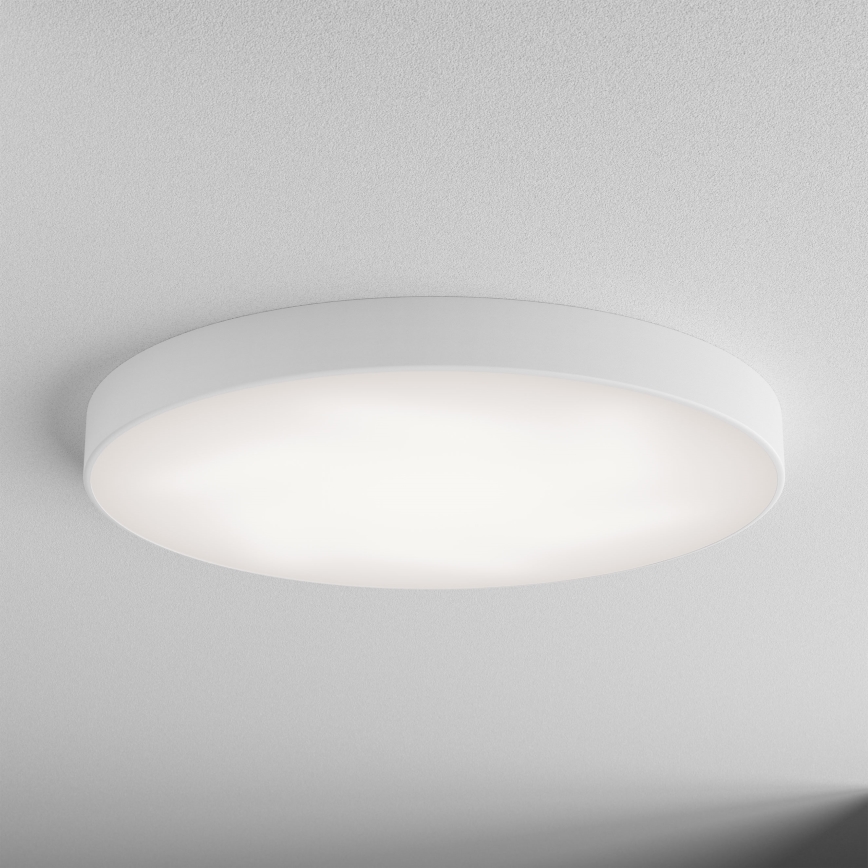 Loftlampe med bevægelses- og skumringssensor CLEO 6xE27/24W/230V Ø 80 cm hvid