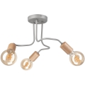 Loftlampe CONOR 3xE27/60W/230V eg/grå