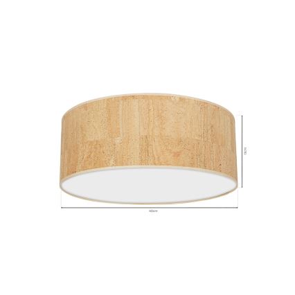 Loftlampe CORK 2xE27/60W/230V