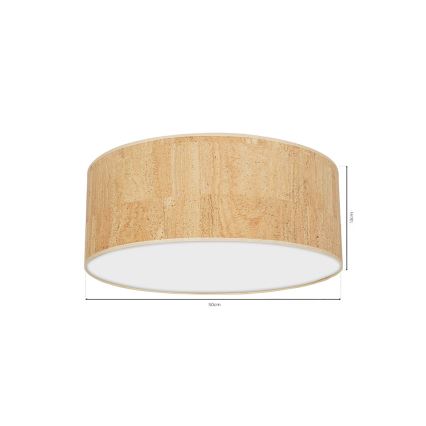 Loftlampe CORK 3xE27/60W/230V