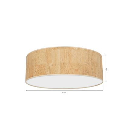 Loftlampe CORK 3xE27/60W/230V