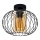 Loftlampe CORRINI 1xE27/60W/230V diameter 25 cm sort/beige