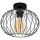 Loftlampe CORRINI 1xE27/60W/230V diameter 25 cm sort/transparent
