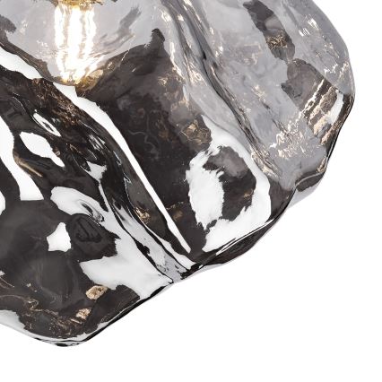 Loftlampe CRISTAL 1xE14/15W/230V messing/røget sort