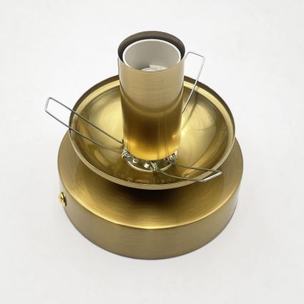 Loftlampe CRISTAL 1xE14/15W/230V messing/røget sort