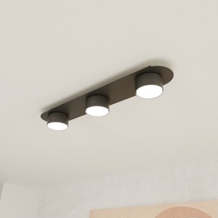 Loftlampe DIAZ 3xGX53/12W/230V sort