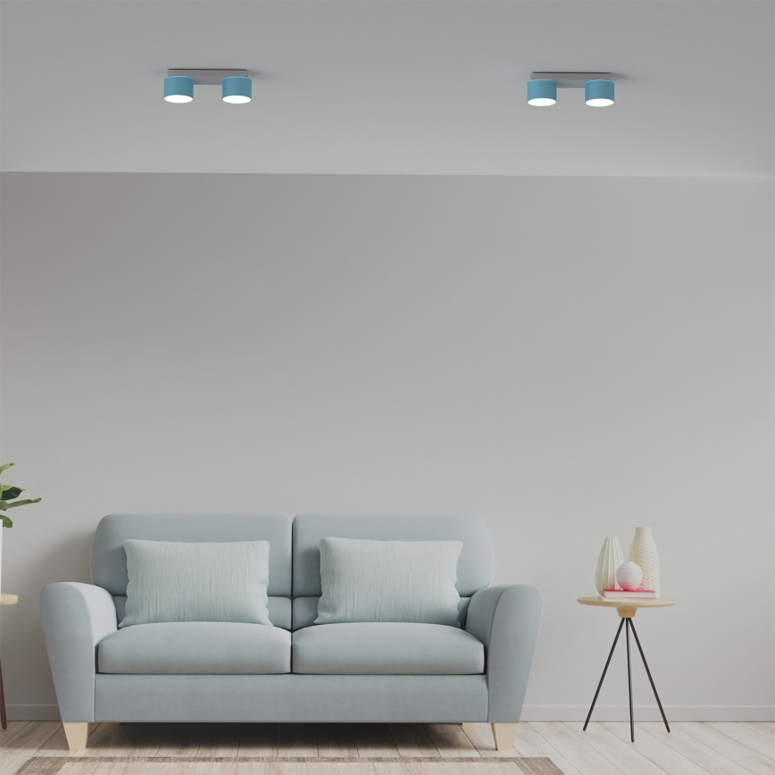 Loftlampe DIXIE 2xGX53/11W/230V blå