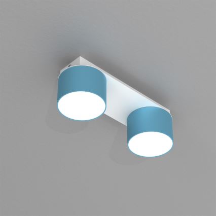 Loftlampe DIXIE 2xGX53/11W/230V blå
