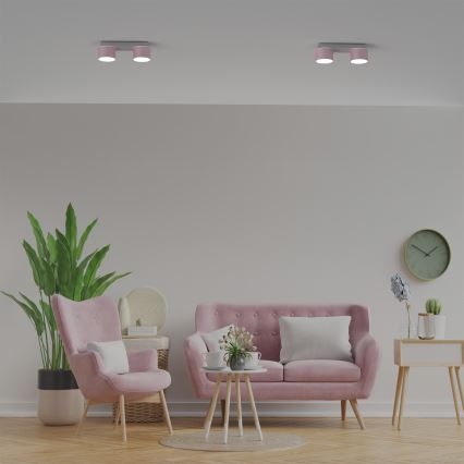 Loftlampe DIXIE 2xGX53/11W/230V pink