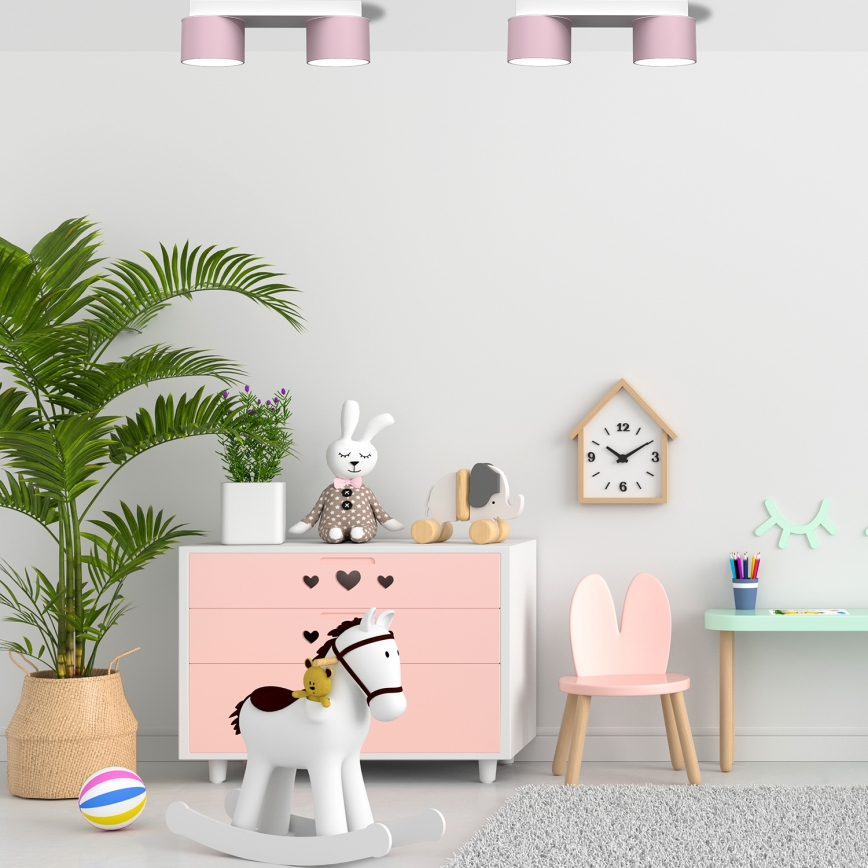 Loftlampe DIXIE 2xGX53/11W/230V pink
