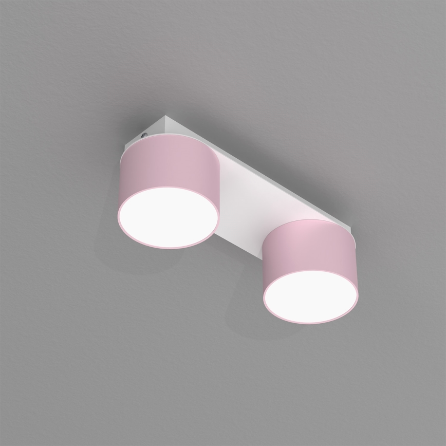 Loftlampe DIXIE 2xGX53/11W/230V pink
