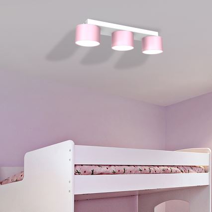 Loftlampe DIXIE 3xGX53/11W/230V pink