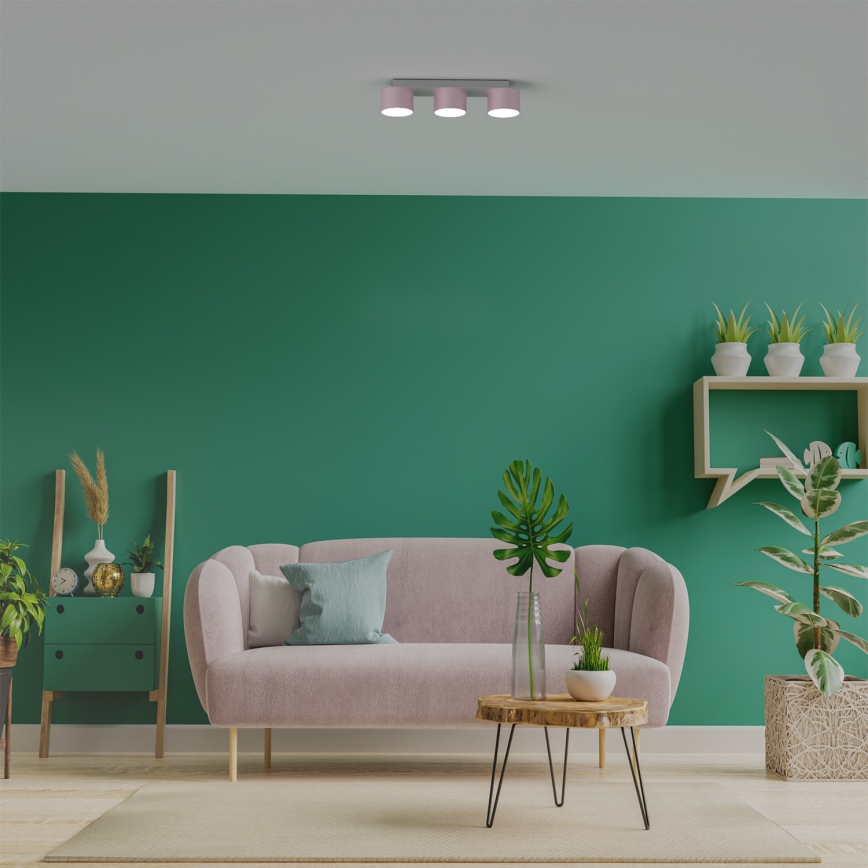 Loftlampe DIXIE 3xGX53/11W/230V pink