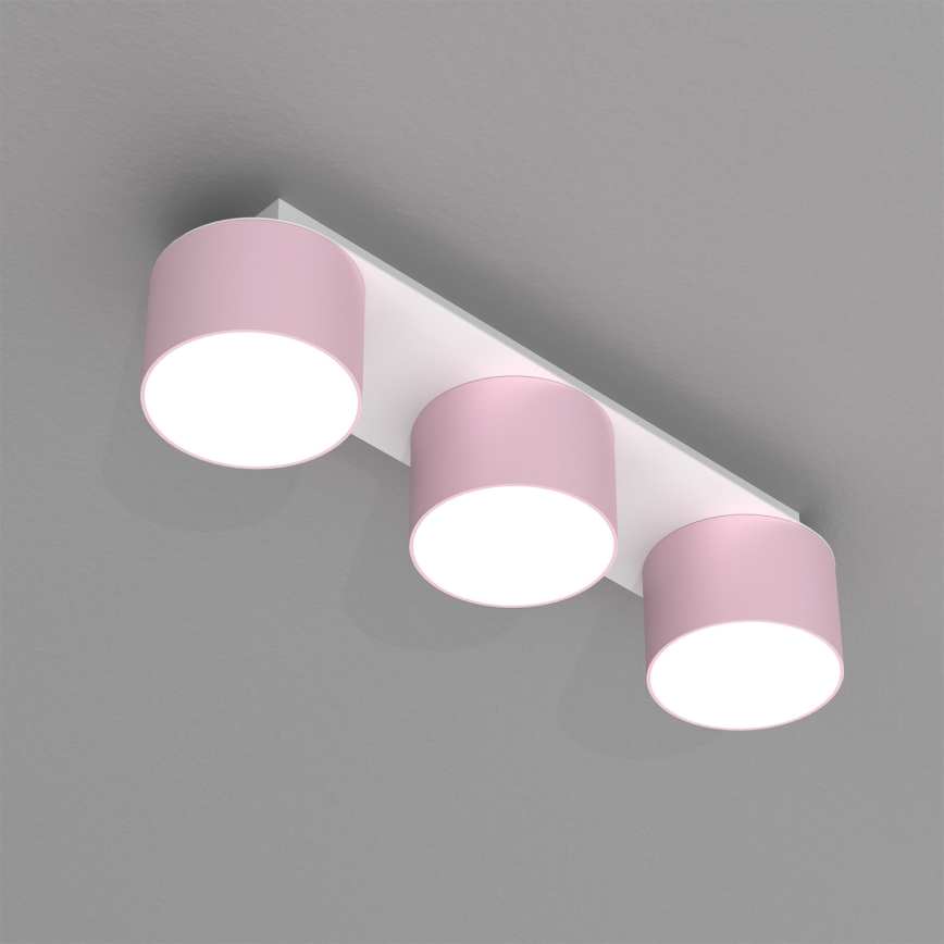 Loftlampe DIXIE 3xGX53/11W/230V pink