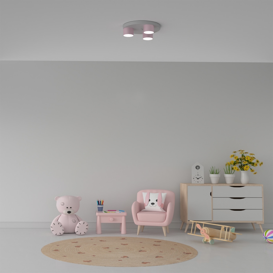 Loftlampe DIXIE 3xGX53/11W/230V pink
