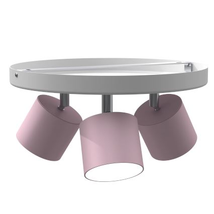 Loftlampe DIXIE 3xGX53/11W/230V pink