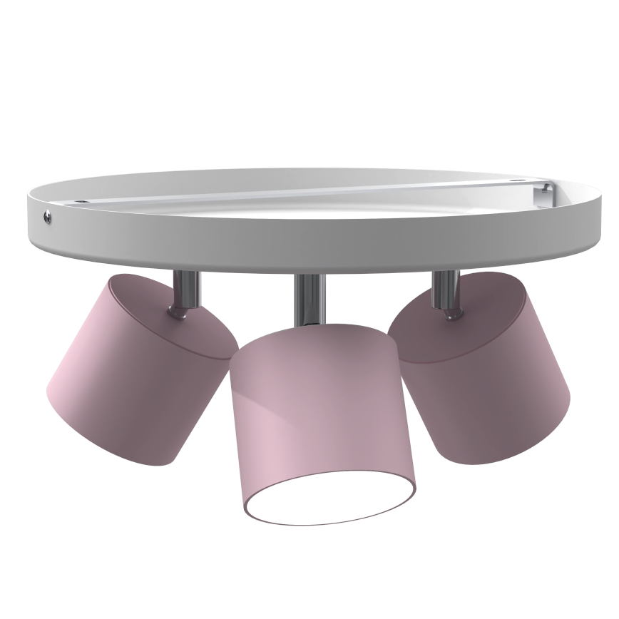 Loftlampe DIXIE 3xGX53/11W/230V pink