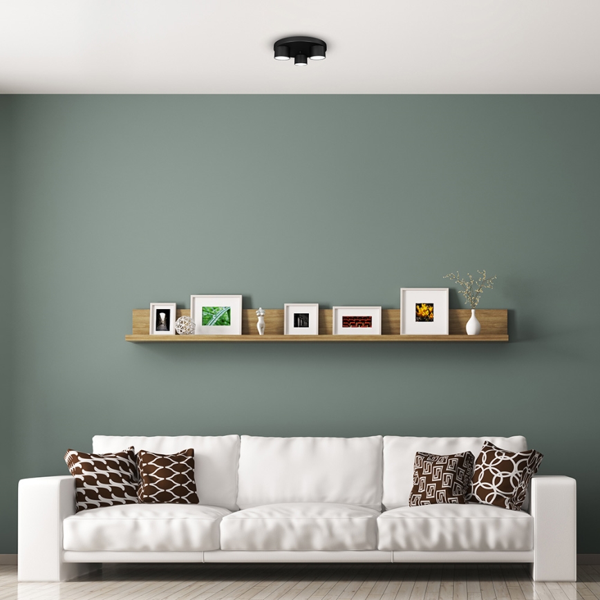 Loftlampe DIXIE 3xGX53/11W/230V sort
