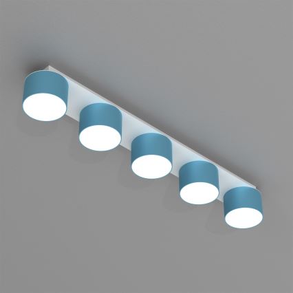 Loftlampe DIXIE 5xGX53/11W/230V blå
