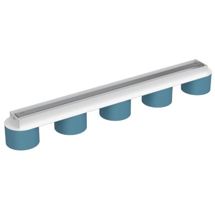 Loftlampe DIXIE 5xGX53/11W/230V blå