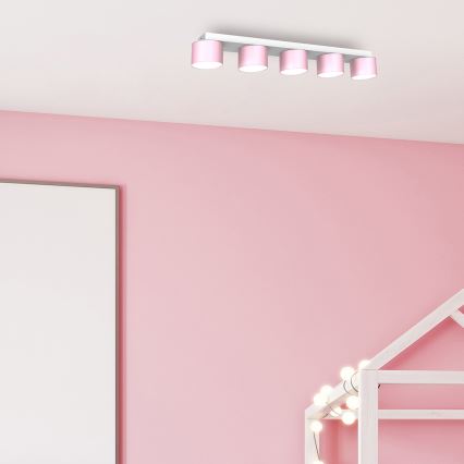 Loftlampe DIXIE 5xGX53/11W/230V pink