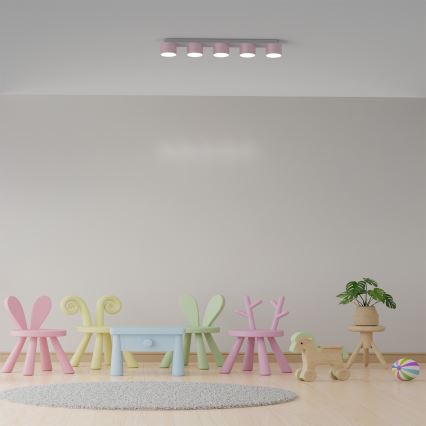 Loftlampe DIXIE 5xGX53/11W/230V pink