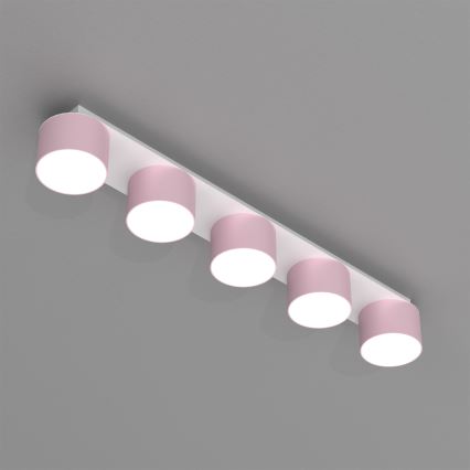 Loftlampe DIXIE 5xGX53/11W/230V pink