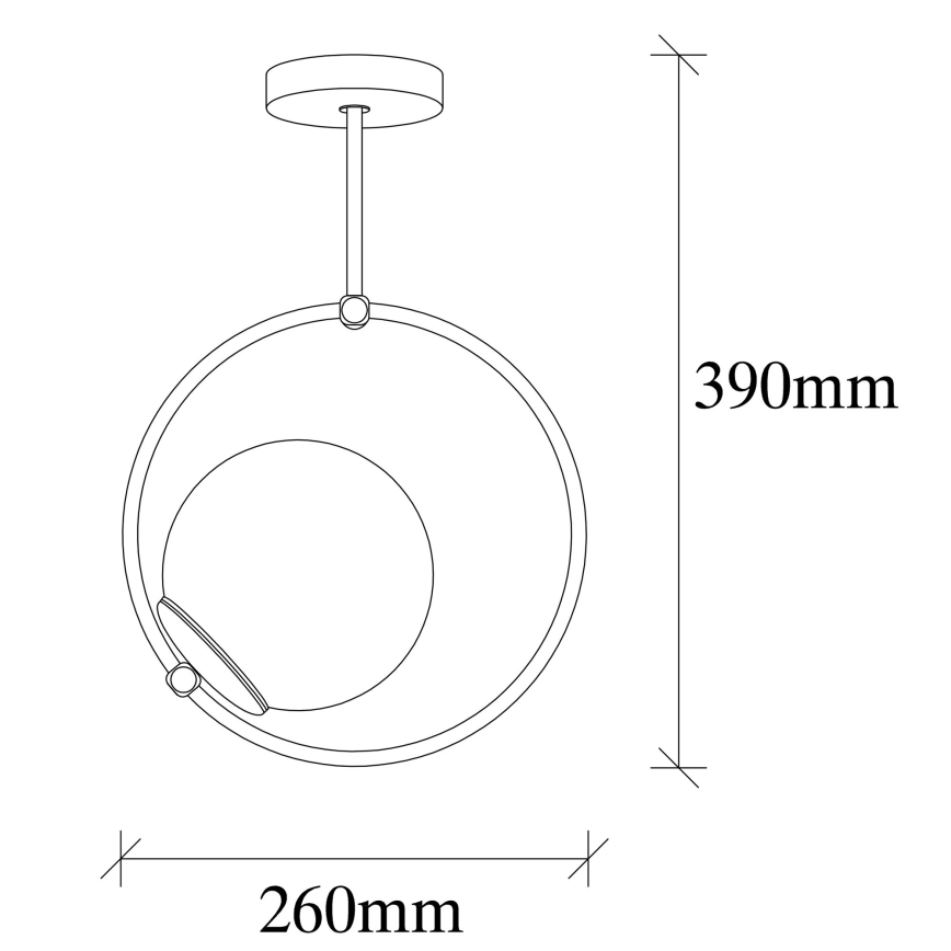Loftlampe DOLUNAY 1xE27/40W/230V
