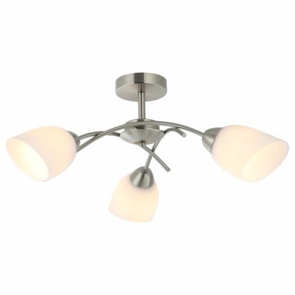 Loftlampe DONNA 3xE27/60W/230V nikkel