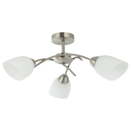 Loftlampe DONNA 3xE27/60W/230V nikkel