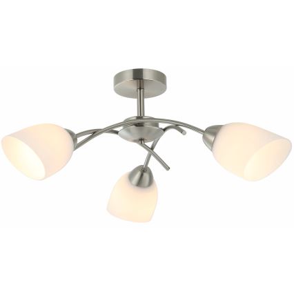 Loftlampe DONNA 3xE27/60W/230V nikkel