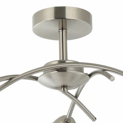 Loftlampe DONNA 3xE27/60W/230V nikkel
