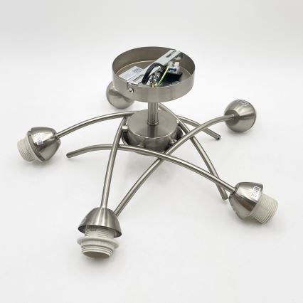 Loftlampe DONNA 5xE27/60W/230V nikkel