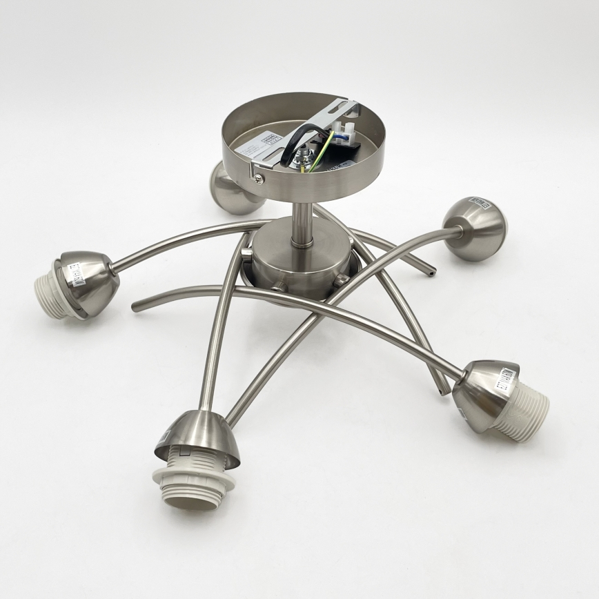 Loftlampe DONNA 5xE27/60W/230V nikkel