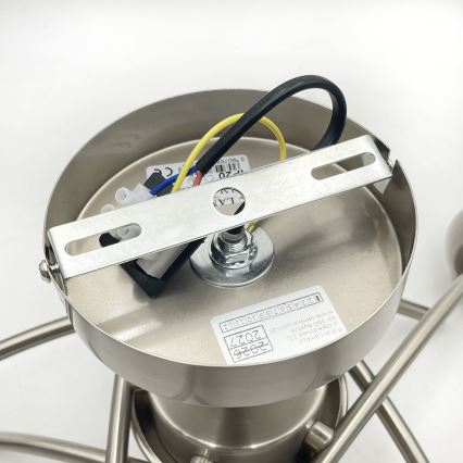 Loftlampe DONNA 5xE27/60W/230V nikkel