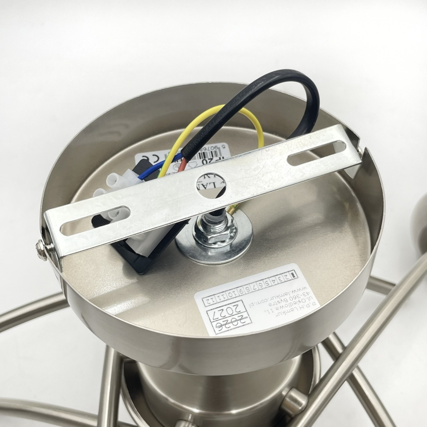 Loftlampe DONNA 5xE27/60W/230V nikkel