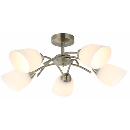 Loftlampe DONNA 5xE27/60W/230V patina