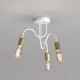 Loftlampe DOW 3xE27/60W/230V hvid/guldfarvet