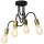 Loftlampe DOW 4xE27/60W/230V sort/guldfarvet