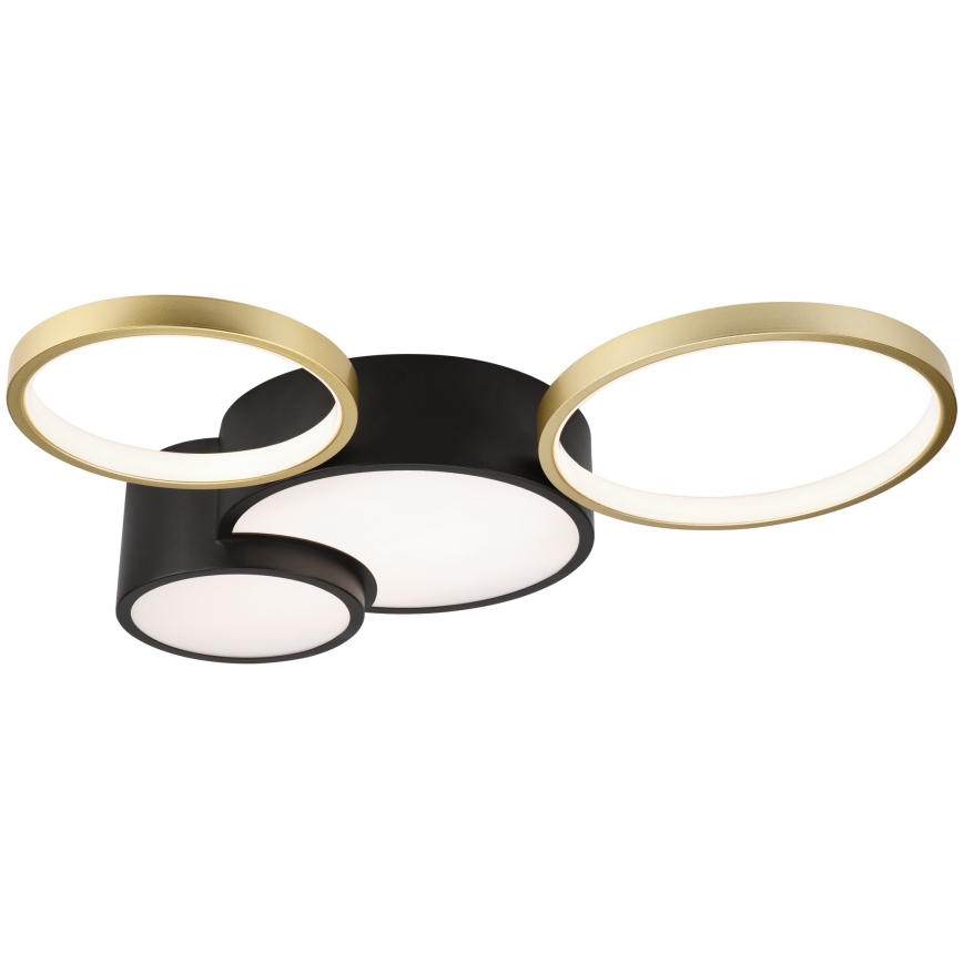 Loftlampe dæmpbar ALIZEE LED/30W/230V 3000-6500K sort/guldfarvet