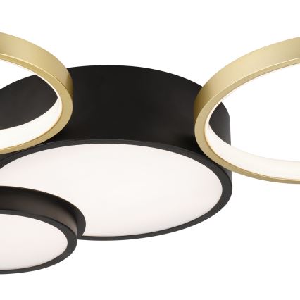 Loftlampe dæmpbar ALIZEE LED/30W/230V 3000-6500K sort/guldfarvet