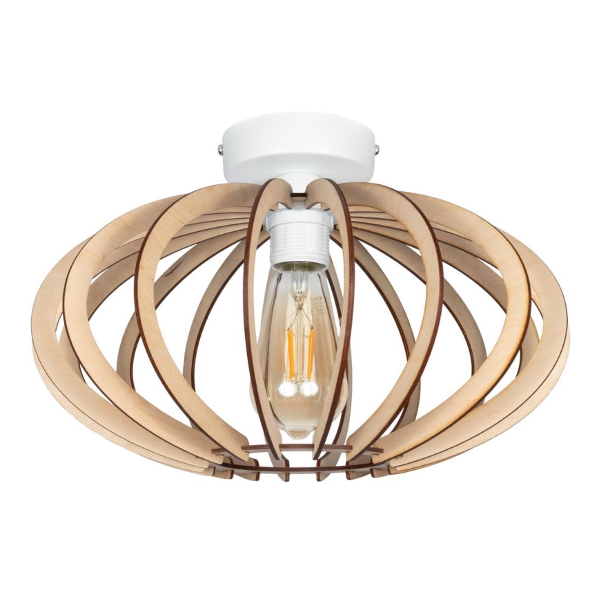 Loftlampe EARTH 1xE27/60W/230V hvid/beige