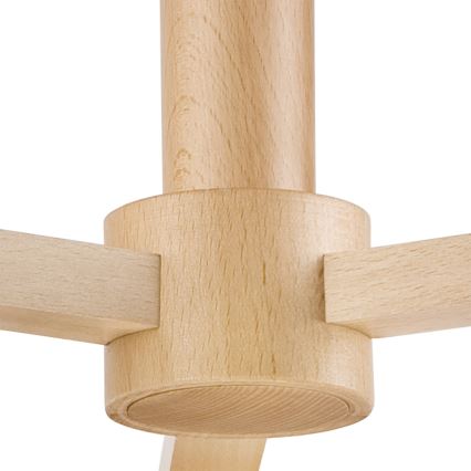 Loftlampe ELLIE 3xE27/60W/230V grå/bøg