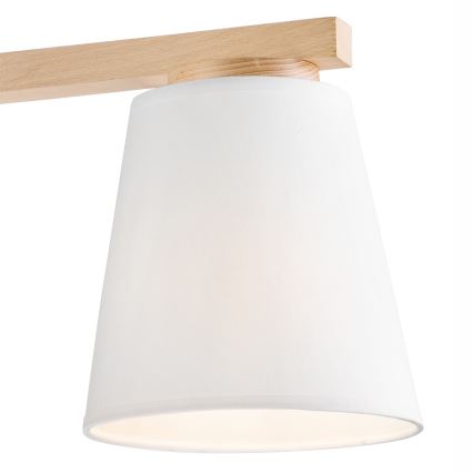 Loftlampe ELLIE 3xE27/60W/230V bøg