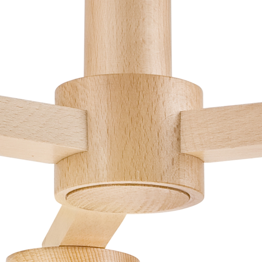 Loftlampe ELLIE 3xE27/60W/230V bøg