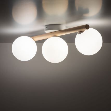 Loftlampe ELYON 3xG9/40W/230V fyrretræ