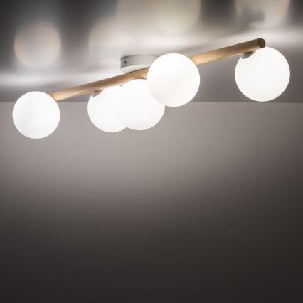 Loftlampe ELYON 5xG9/40W/230V hvid/fyr