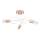 Loftlampe EMBER 3xE27/15W/230V hvid/beige/bøg